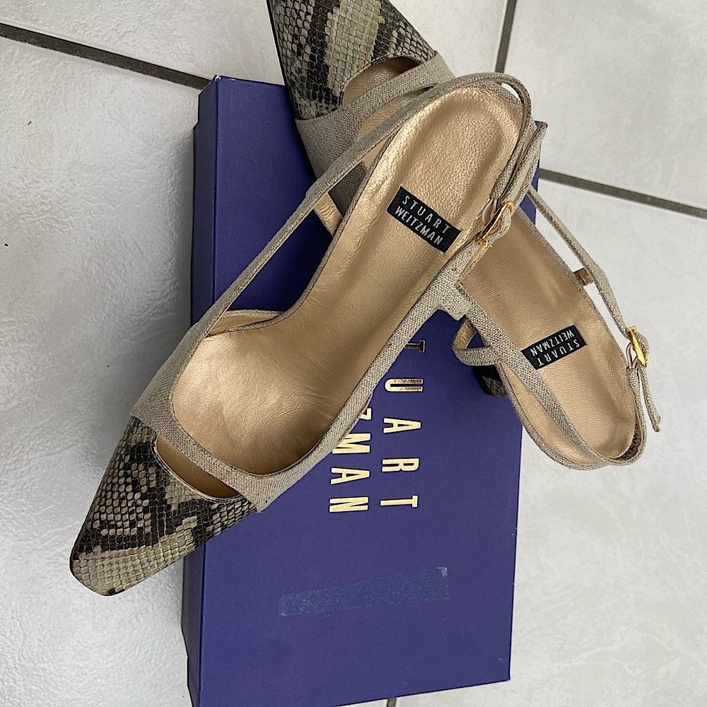 Stunning Like New Stuart Weitzman Sling Backs - image 2